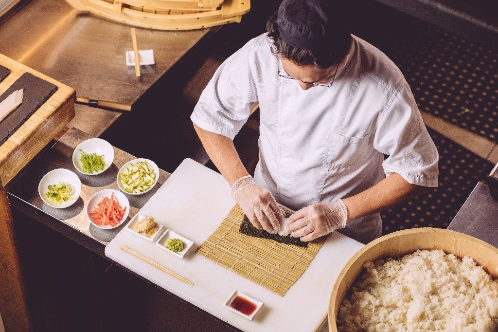 Traditional Sushi made by a Sushi Chef