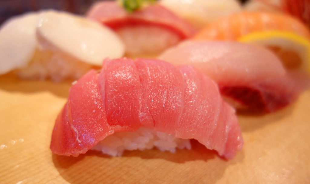 Nigiri sushi and etiquette