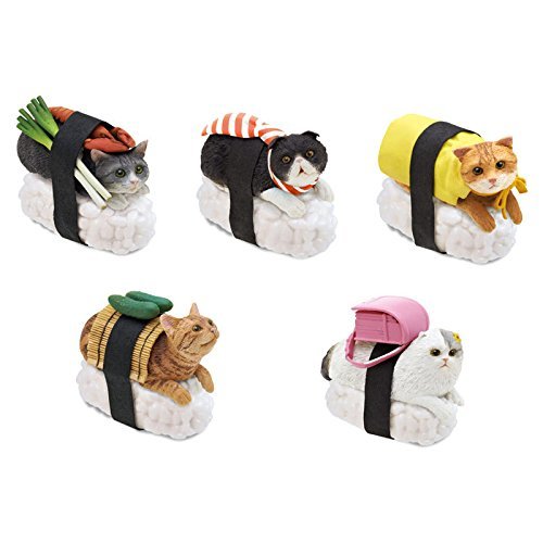 sushi cat keychain