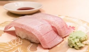 Honorable Mention: Ootoro or Fatty tuna nigiri sushi