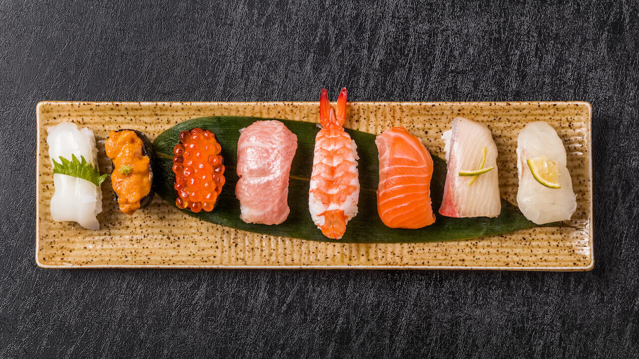 Authentic Japanese Nigiri Sushi